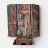 Rustikales Holz Dosenkühler (Rückseite)
