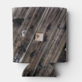 Rustikales Holz Dosenkühler (Rückseite)