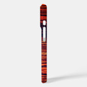 Rustikales Holz dunkelbraun antikes Messingschloss Case-Mate iPhone Hülle (Rückseite / Links)