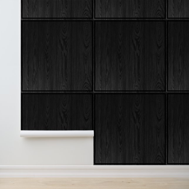 Rustikales Holz dunkelbraune schwarze Fliesen Must Tapete (Anwendung)