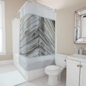 Rustikales Holz Duschvorhang (Beispiel)