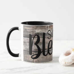 rustikales Holz EINFACH BLESSIERT | Tasse