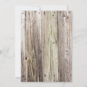 Rustikales Holz Einladung (Rückseite)