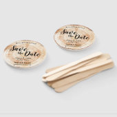 Rustikales Holz Einzigartige Hochzeit Sichern Sie Fächer (Non-assembled)