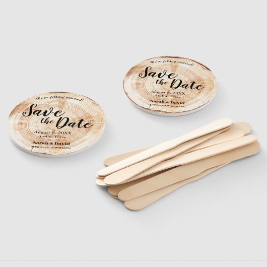 Rustikales Holz Einzigartige Hochzeit Sichern Sie Fächer (Non-assembled)