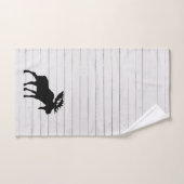 Rustikales Holz Elch Badetuch Set (Handtuch)