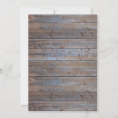 Rustikales Holz elegante Corporate Holiday Party Einladung (Rückseite)