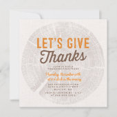 Rustikales Holz | Erntedank Einladung (Vorderseite)