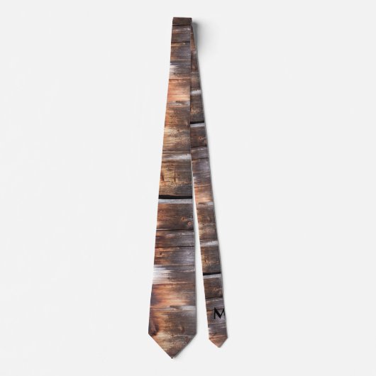 Rustikales Holz + Erste Trauzeugen Geschenk Neck T Krawatte (Vorderseite)