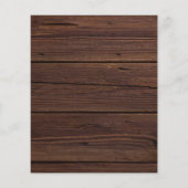 Rustikales Holz Eukalyptus Gold Brautparty (Rückseite)