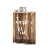 Rustikales Holz & Fairy Lights Zukunft Frau Mit Mo Flachmann (Links)