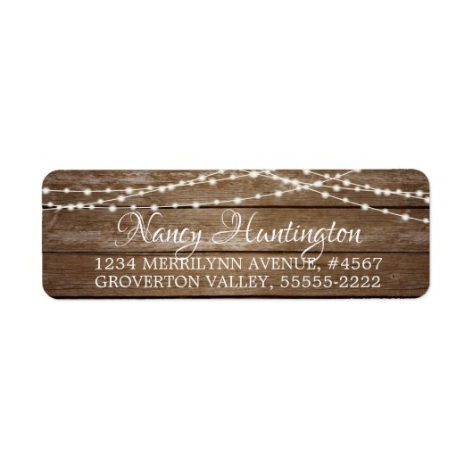 Rustikales Holz Fairy String Lights Elegantes Skri (Vorne)