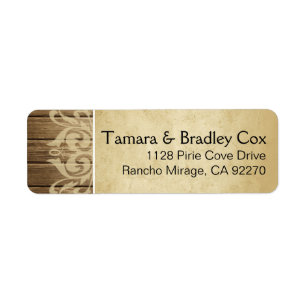 Rustikales Holz Filigree braun