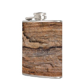 Rustikales Holz Flachmann (Links)