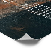 Rustikales Holz-Foto-Hochzeitstabelle Poster (Ecke)