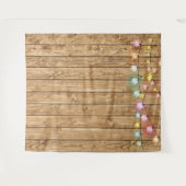 Rustikales Holz-Foto Wandteppich (Vorderseite (Horizontal))