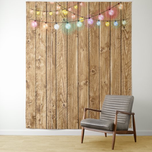 Rustikales Holz-Foto Wandteppich (Beispiel)