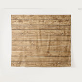 Rustikales Holz-Foto Wandteppich (Vorderseite (Horizontal))