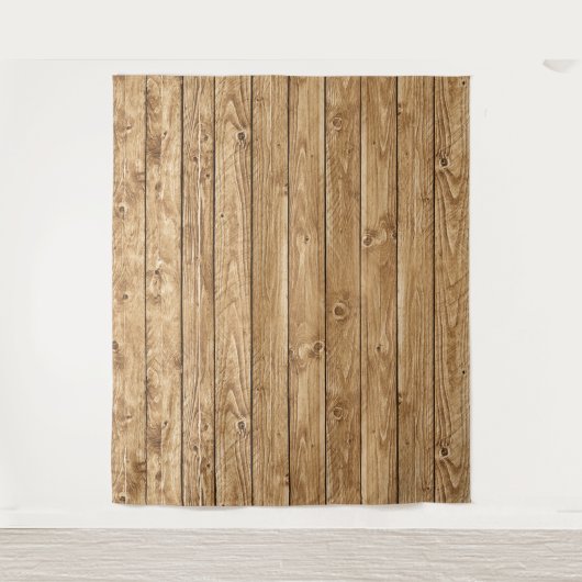 Rustikales Holz-Foto Wandteppich (Vorderseite)