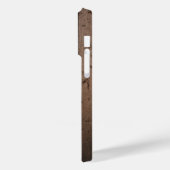 Rustikales Holz Funny Pink Pickleball Case-Mate iPhone Hülle (Rückseite / Links)