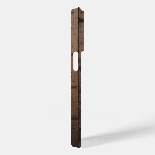 Rustikales Holz Funny Pink Pickleball Case-Mate iPhone Hülle (Rückseite / Rechts)