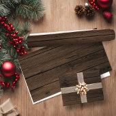 rustikales Holz Geschenkpapier Set