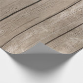 Rustikales Holz gewitterte Stallplatten Wrapping P Geschenkpapier (Ecke)