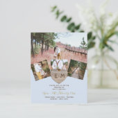 Rustikales Holz graviert Herz FOTO COLLAGE BUDGET (Stehend Vorderseite)