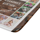 Rustikales Holz Großmutter's Küche 16 FotoCollage Schneidebrett (Ecke)