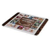 Rustikales Holz Großmutter's Küche 16 FotoCollage Schneidebrett (Ecke)