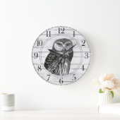 Rustikales Holz Großuhr Große Wanduhr (Zuhause)