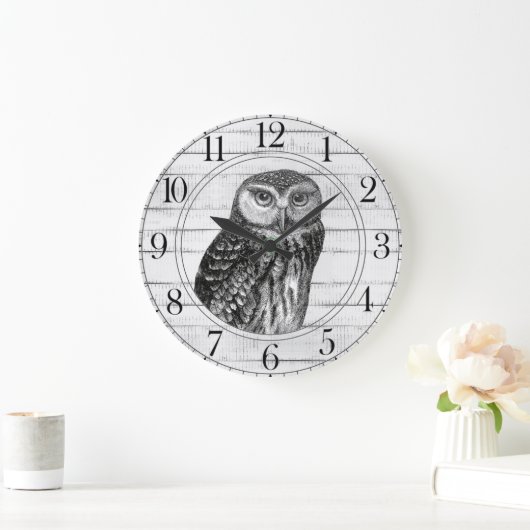 Rustikales Holz Großuhr Große Wanduhr (Zuhause)