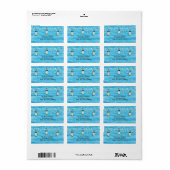 Rustikales Holz hanging Mason Jars und Lights Wedd Adressaufkleber (Vorne)