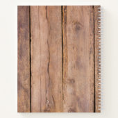 Rustikales Holz hausgemacht mit Liebe Rezepte Koch Notizblock (Rückseite)