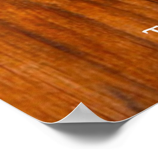 Rustikales Holz heißt Sie herzlich willkommen Poster (Ecke)