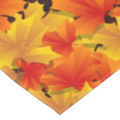 Rustikales Holz Herbst Blätter Pumpkins Tischdecke (Schrägansicht)