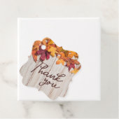 Rustikales Holz Herbstlaub Brautparty Geschenkanhänger (Beispiel)