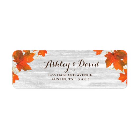 Rustikales Holz | HERBSTLAUB | Hochzeit von Glitze (Vorne)