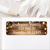 Rustikales Holz Hintergrund Bocci Rücksendeadresse (Insitu)