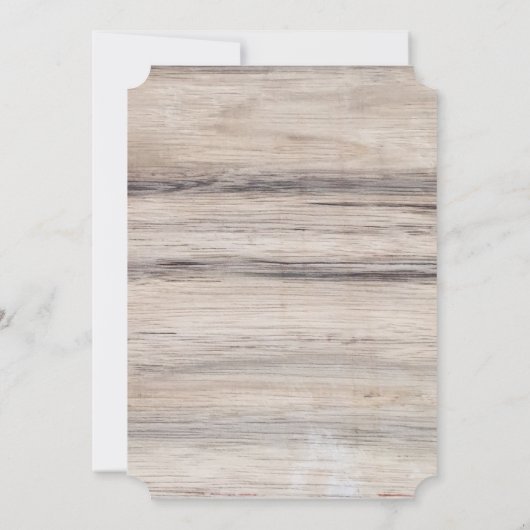 Rustikales Holz | Hirsche Save the Date (Rückseite)