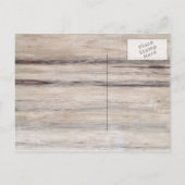 Rustikales Holz | Hirsche Save the Date Postkarte (Rückseite)