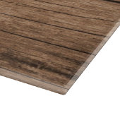 Rustikales Holz Hirschknochen Monogramm Sonderschn Schneidebrett (Ecke)