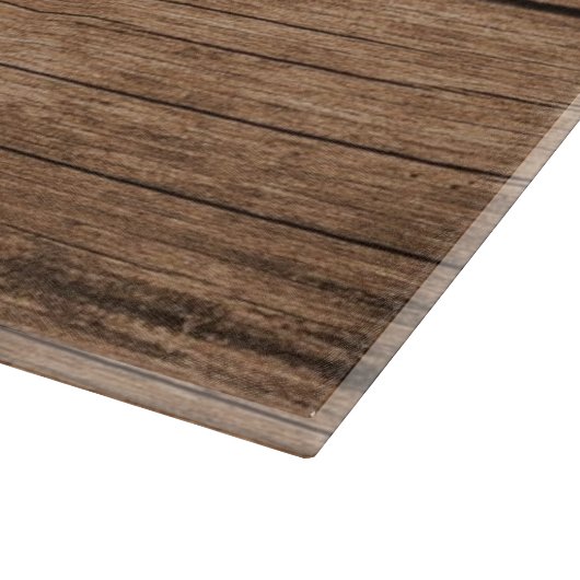 Rustikales Holz Hirschknochen Monogramm Sonderschn Schneidebrett (Ecke)