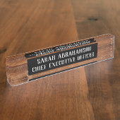 Rustikales Holz Holz Korntafel Schild Namensschild Namensplakette (Seite)