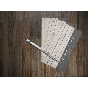 Rustikales Holz - Holzwerkstoff-Visitenkarte Visitenkarte