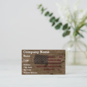 Rustikales Holz in der Visitenkarte des Staaten (Stehend Vorderseite)