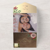 Rustikales Holz in einer Einladung (Außenbereich)