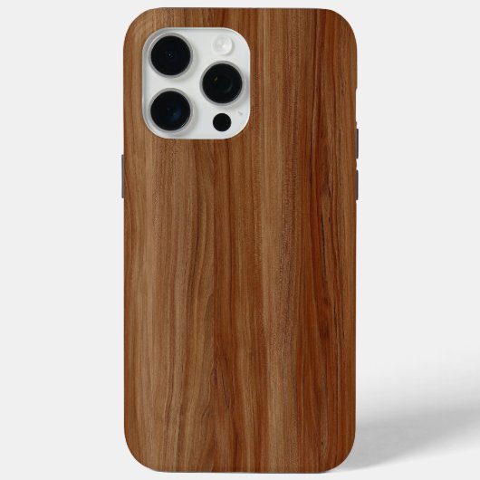 Rustikales Holz iPhone Case - Naturstil (Rückseite)