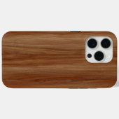 Rustikales Holz iPhone Case - Naturstil (Rückseite (Horizontal))