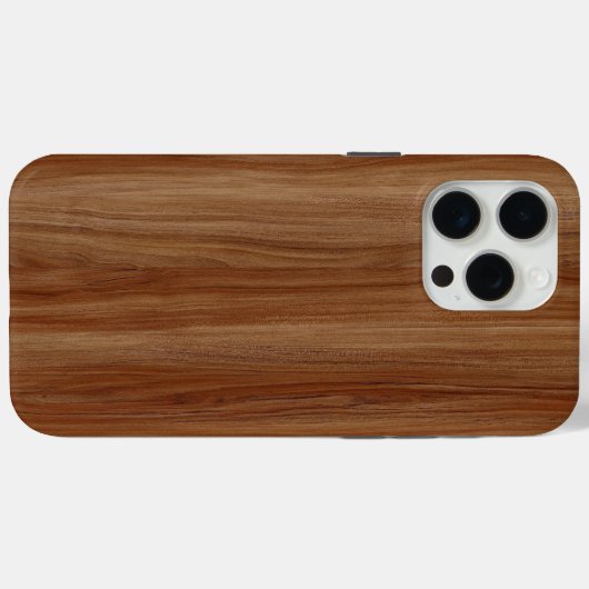 Rustikales Holz iPhone Case - Naturstil (Rückseite (Horizontal))